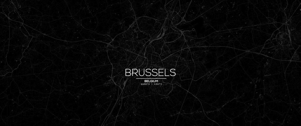 Brussels Map Wallpaper Download
