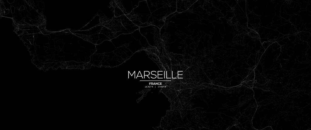 Marseille Map Wallpaper Download